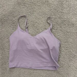 lululemon athletica Lavender Lilac Cropped Tank Top